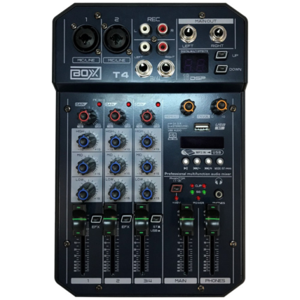 Mixer Boxx T4 Console 4 Canais