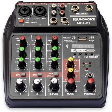 Mixer SoundVoice MC4BT Compacta