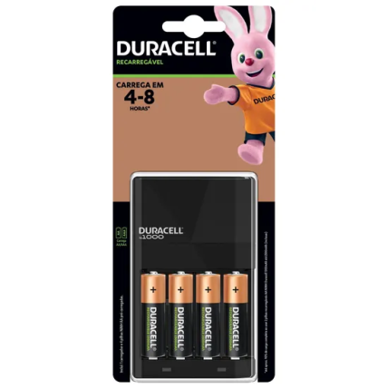 Carregador de Pilhas para 4 Und. AA/AAA 1,2V CEF14BR4 DURACELL