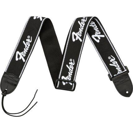 Correia Fender Running Nylon Preta Nylon Com Logo Branca 0990671000