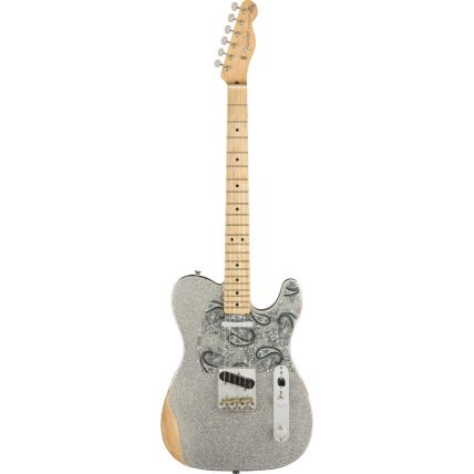 Guitarra Fender Signature Brad Paisley Road Worn Telecaster MN 014 5902 317 Silver Sparkle