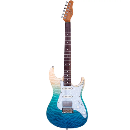 Guitarra Tagima Stella DW TBLF DF/PW Transparent Blue Fade