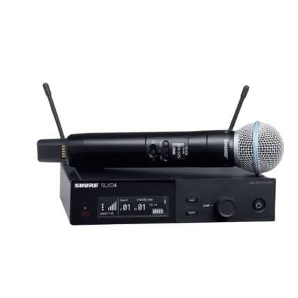 Microfone Shure SLXD24 - Beta 58 S/Fio