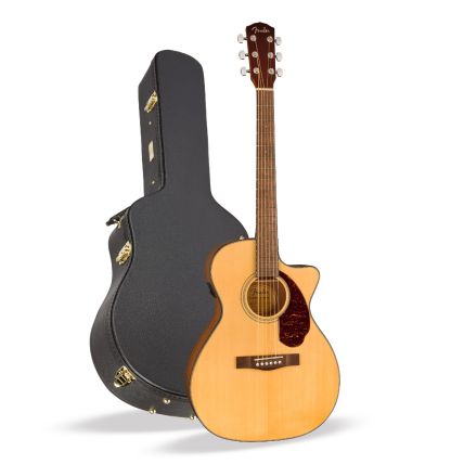Violão Fender CC-140SCE Concert Walnut Com Case Natural 0970253321