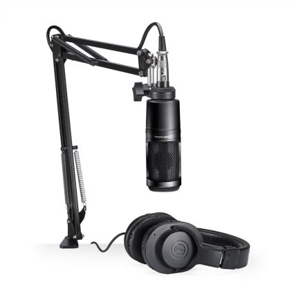 Microfone Audio Technica AT2020PK Pack Podcast Mic + fone