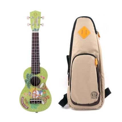 Ukulele Infantil Profissional soprano Pororo Green com Capa