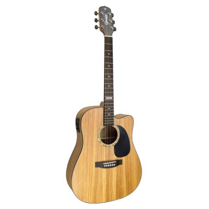 Violao Giannini GF-1D Ceq Folk Cutaway Eletroacustico Zebra Wood
