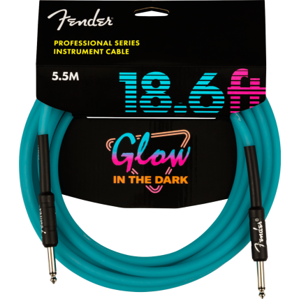 Cabo Fender Pro 5,66m Glow In The Dark 099 0818 108 Blue