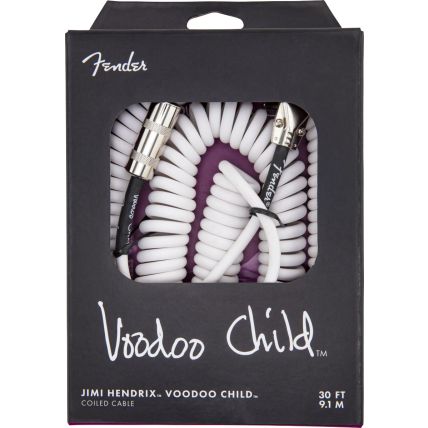 Cabo Fender Jimi Hendrix Voodoo Child Cables 9,14m Coil White 0990823002