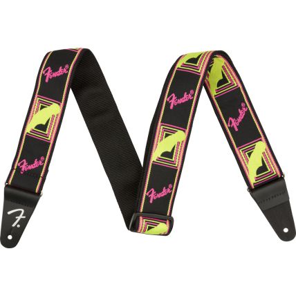 Correia Fender Neon Monogrammed Straps Yellow/pink