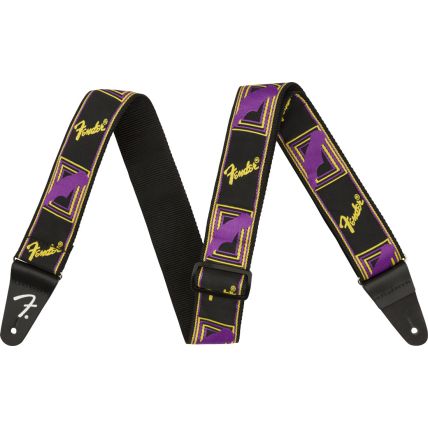 Correia Fender Neon Monogrammed Straps Purple/yellow