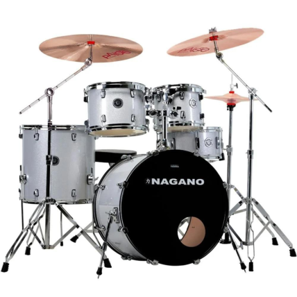 Bateria Nagano Garagem Rock 22 SVS Silver Sparkle 