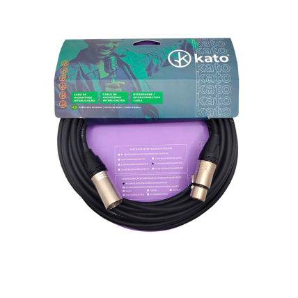 Cabo Kato Para Microfone K2 XLR XLR PR 3MT