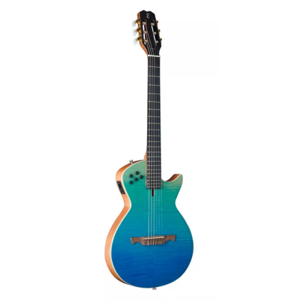 Violão Tagima Modena Nylon Tblf Transparente Blue Fade