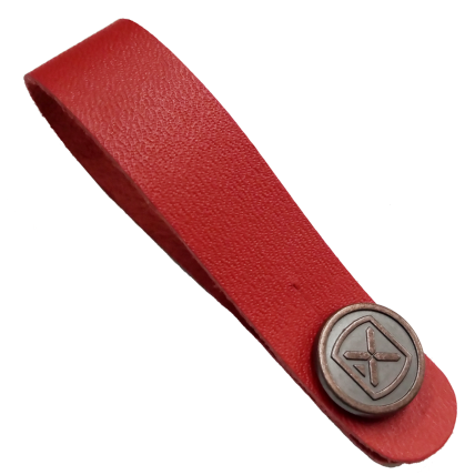 Trava Ibox SH04 Strapholder em couro legitimo Vermelho