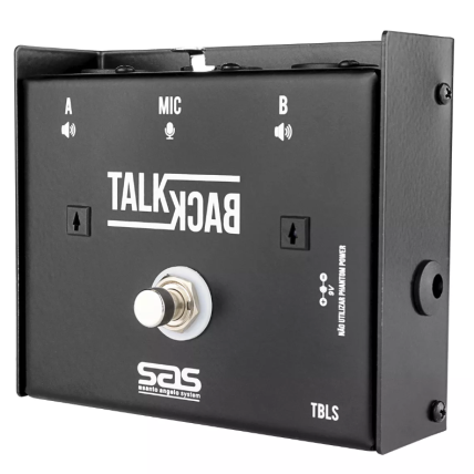Pedal Santo Angelo Tbls Preto Talk Back Com Led Sem Trava