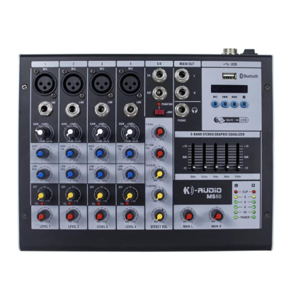 Mixer K Audio MS60 6 Canais