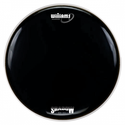 Pele Williams WS1SC EH250 22 Polegadas Bumbo Black Filme Simples Com Anel Abafador