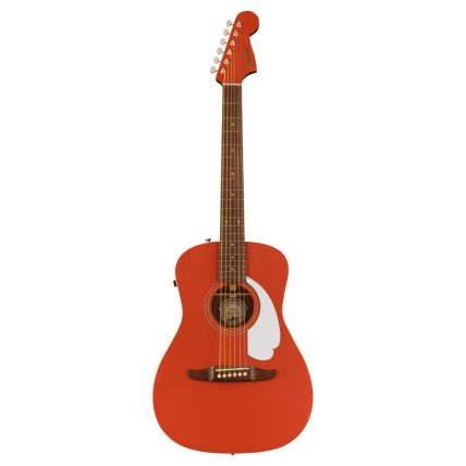 Violão Fender Malibu Player Walnut White Pickgard Fiesta Red 0970722540