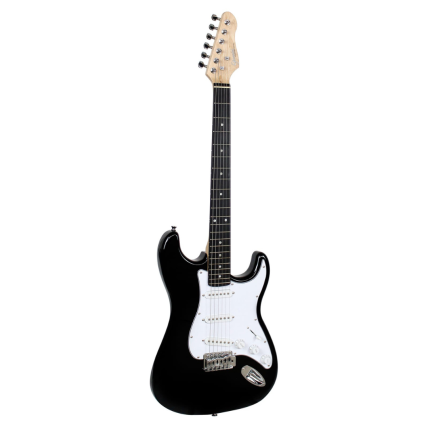Guitarra Giannini G-100 Strato Black Com Escudo White
