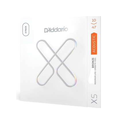 Encordoamento D'addario Pack ( 3 unidades ) 10/47 Violão XSAB