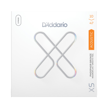 Encordoamento D'addario Pack ( 3 unidades ) 10/47 Violão XSAPB 