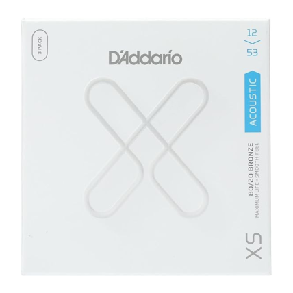 Encordamento D'addario Pack ( 3 unidades ) Violão 12/53 XSABR