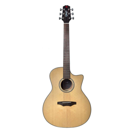 Violão Eletrico Seizi Supreme All Solid Ryu Cutaway Spruce Natural