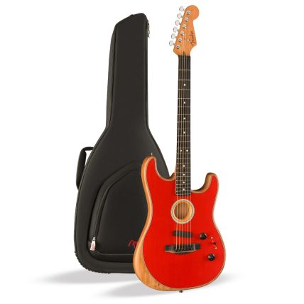 Violão Fender American Acoustasonic Stratocaster Dakota Red 0972023254