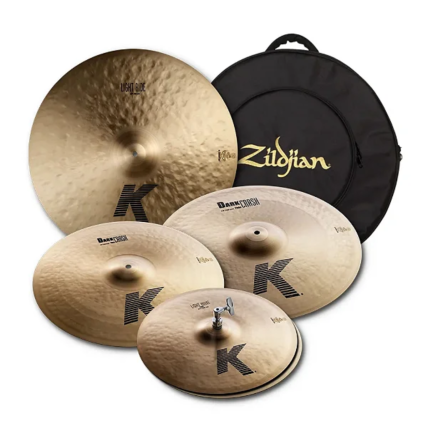Kit de Pratos Zildjian K Series 15HH 17CR 19CR 22RD com Bag Luxo KP100