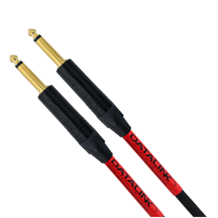 Cabo Datalink Studio Preto 5M p/ Instrumentos P10 x P10 Dourado L SI502