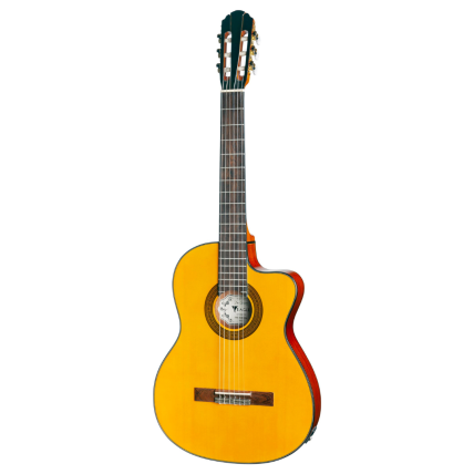 Violão Eletrico Eagle CH 800F VG Flat Cutaway Natural