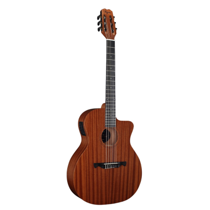 Violao Tagima Vegas Gran Reserva Grand Auditorium Cutaway Eq Nylon T/Sapele B/S Sapele NTOP Natural Open Pore