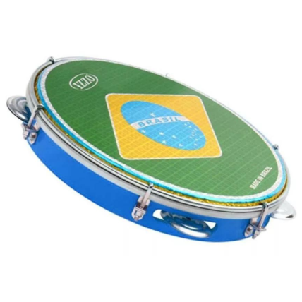 Pandeiro Izzo Timbra 10 Abs Bandeira Do Brasil 3438AZ
