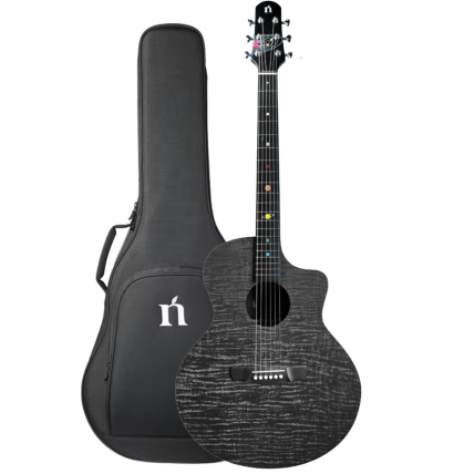 Violão Eletrico Natasha Blackhole 41 +NS2 Pickup Preto