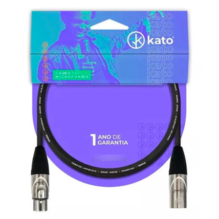 Cabo Kato Para Microfone XLR XLR 3MT Colors