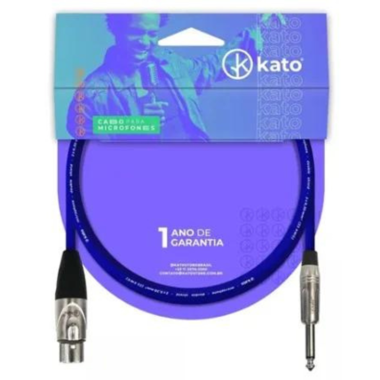 Cabo Kato Para Microfone XLR P10 5MT Colors