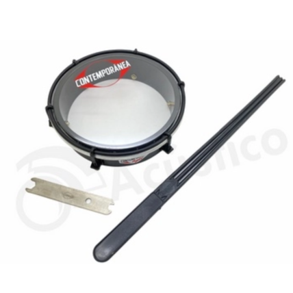 Tamborim Contemporanea 06" Pol.plastico 207clk Pt Black