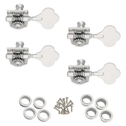 Tarraxa Fender Player Series Bass Tuning Machines, Chrome, (4) 0036400049