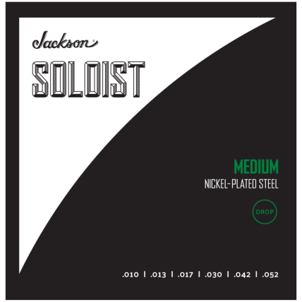 Encordoamento Jackson Soloist Strings, Drop Medium .010-.052-2991052006