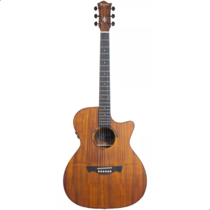 Violao Eletrico Tagima Medium Jumbo Elegance Cutaway EQ Aço Tampo Koa B/S Koa Solaris NTOP 5215