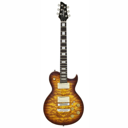 Guitarra Aria Pro II PE-480 Brown Sunburst