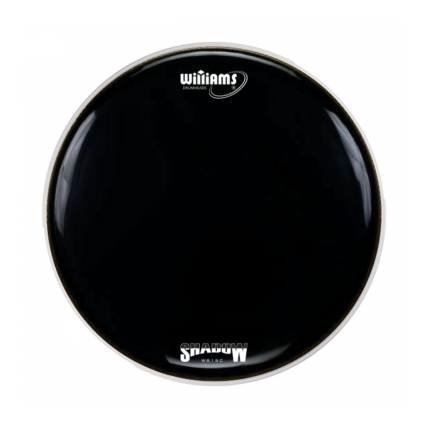 Pele Williams WS1SC EH250 16 Polegadas Bumbo Black Filme Simples Com Anel Abafador