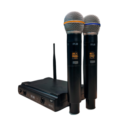 Microfone Dylan DW-602/MAX Sem Fio 2X26 Canais UHF