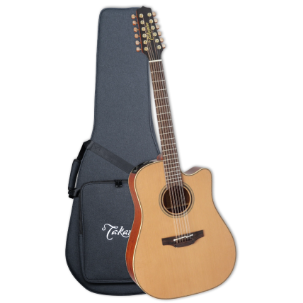 Violao Takamine P3DC 12 NS Fosco & CT4BII Com Semi-Case "Japonês"