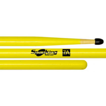 Baqueta Spanking 7A Ponta de Madeira - Amarela