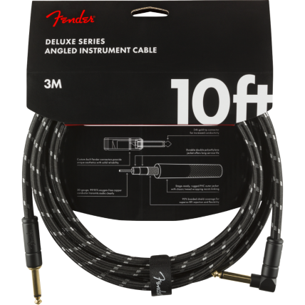 Cabo Fender Deluxe Series Instrumento Straight/Straight 10'' Black Tweed 0990820090