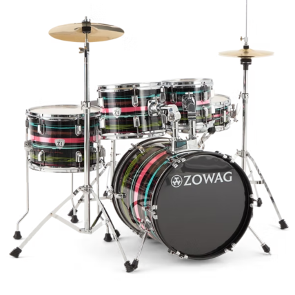 Bateria Zowag Z1 Junior BF3 5 Peças Poplar Wood Bumbo-16 Black Funny 3 + HPK100