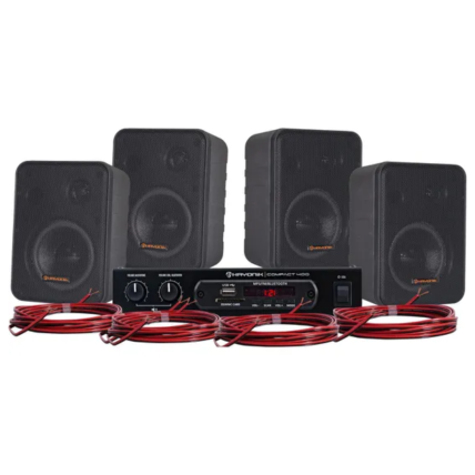 Caixa Acustica Hayonik Kit Som Ambiente-Ambience 4000 OD V2 Preto