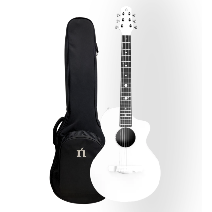 Violão Natasha Asteroid +NSX Smart- elétrico Com Efeitos e App Radiant Pearl